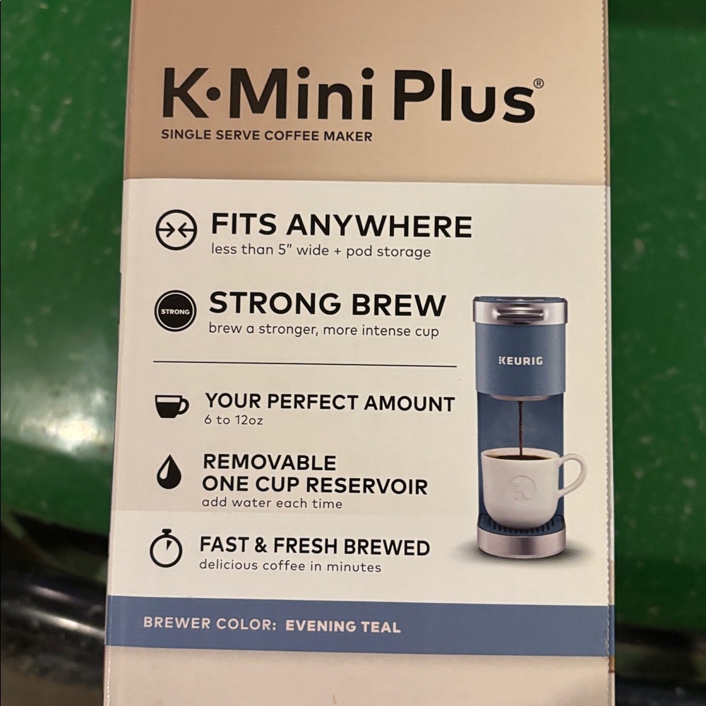 Keurig K-Mini Plus Single Serve Coffee Maker - Blue - Picture 3 of 10